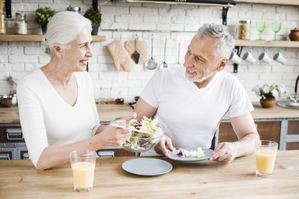 seniors avec un taux de cholestérol équilibré