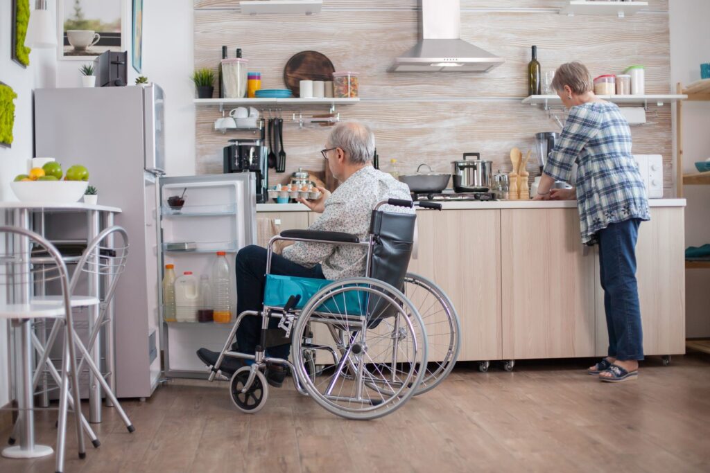 espace adapté en foyer de vie pour personnes handicapées vieillissantes