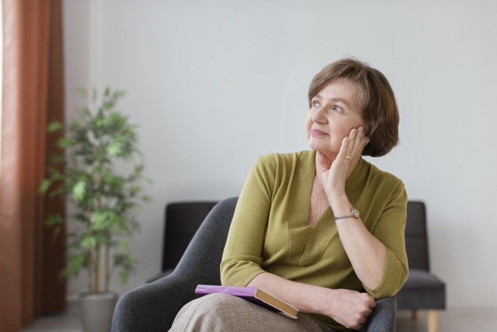 personne âgée présentant des signes de dépression