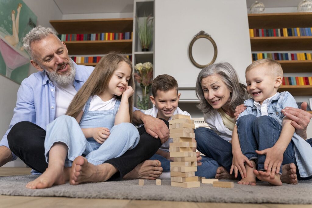 grands parents et petits enfants