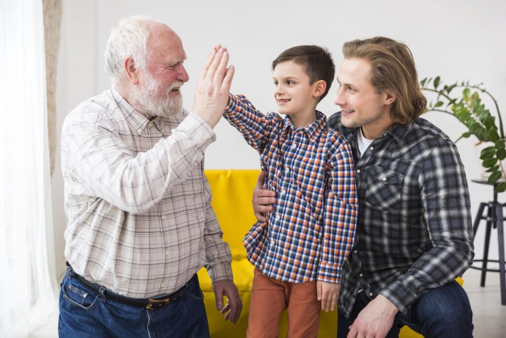 moments de complicité en famille