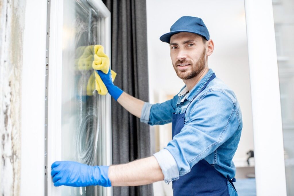 aide ménager pour laver les vitres