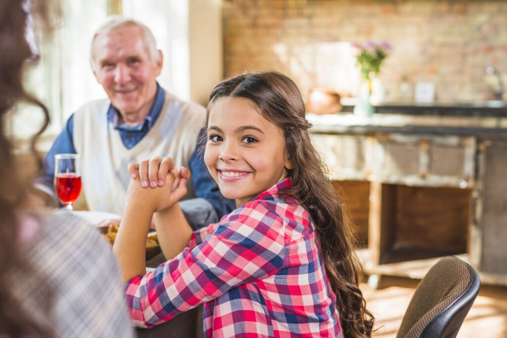 grands-parents séparés avec un droit de visite