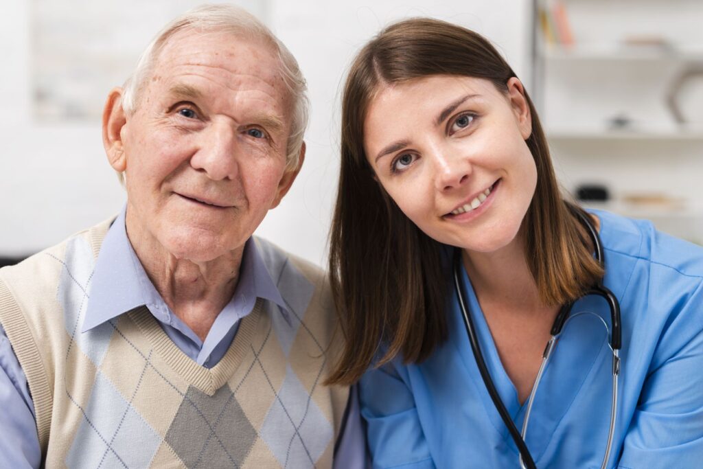 aidante familiale avec un parent senior