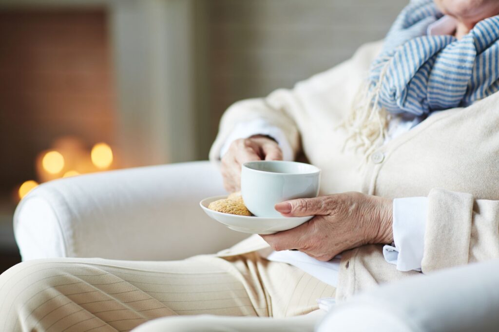 maison chaleureuse en hiver pour les aînés